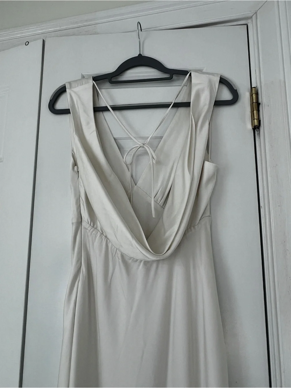 Abercrombie & Fitch Plunge Cowl Back Maxi Dress